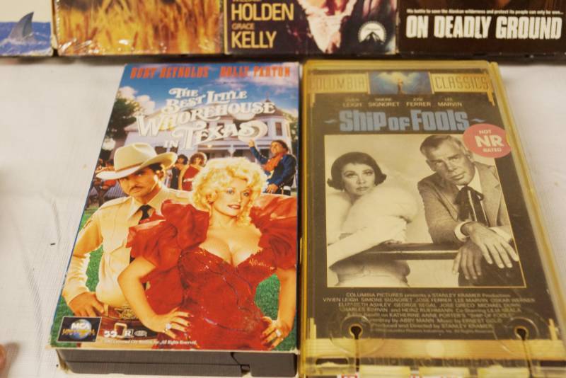 lot 5710 image: Lot of VHS and DVDS
