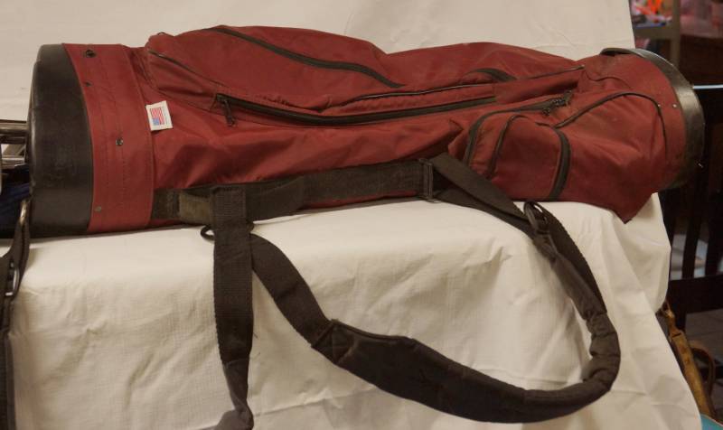 lot 5714 image: Golf Bag with Misc. Golf Clubs Included