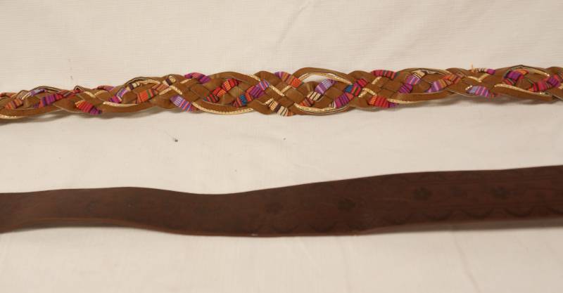 lot 5720 image: Lot of 2 Womens Belts Size 7 - Cute Add to Wardrobe