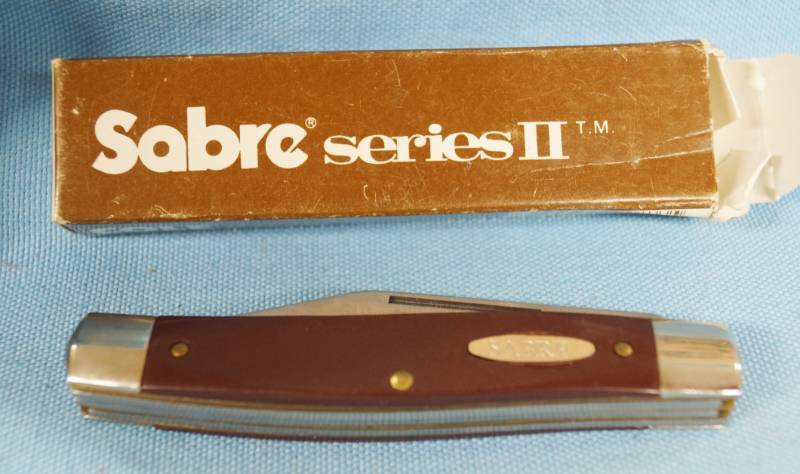 lot 6354 image: Sabre 3 Blade Pocket Knife wBox