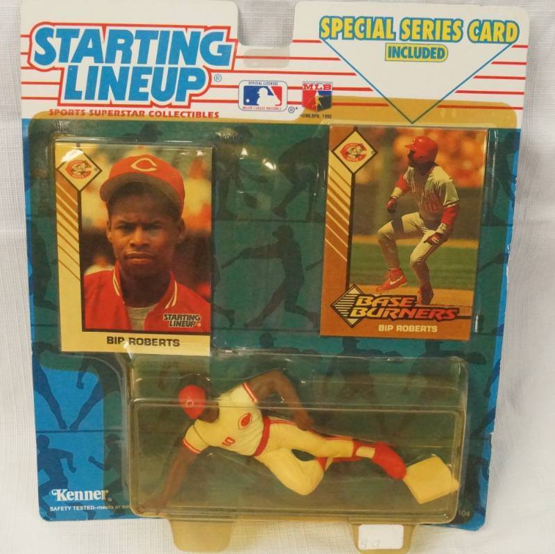 lot 5512 image: Bip Roberts Baseball Starting Lineup w SP Card