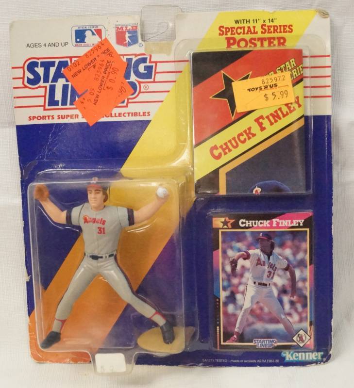 lot 5513 image: Chuck Finley 1992 Baseball Starting Lineup w Card