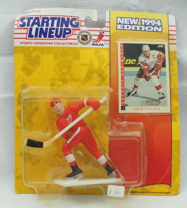 lot 5528 image: 1994 Steve Yzerman NHL Starting Lineup With Card