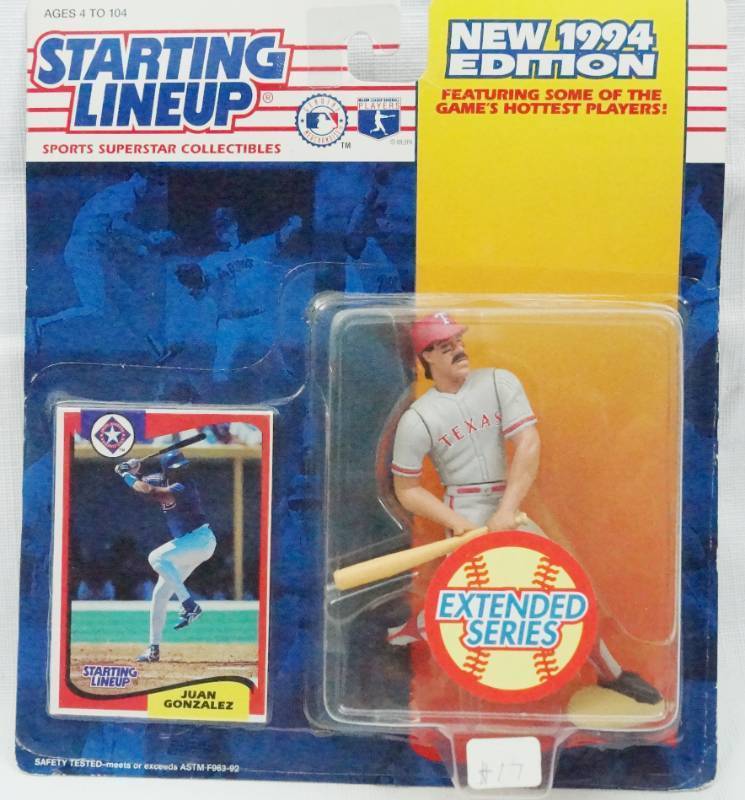 lot 5534 image: 1994 Juan Gonzalez MLB Starting Lineup w Card
