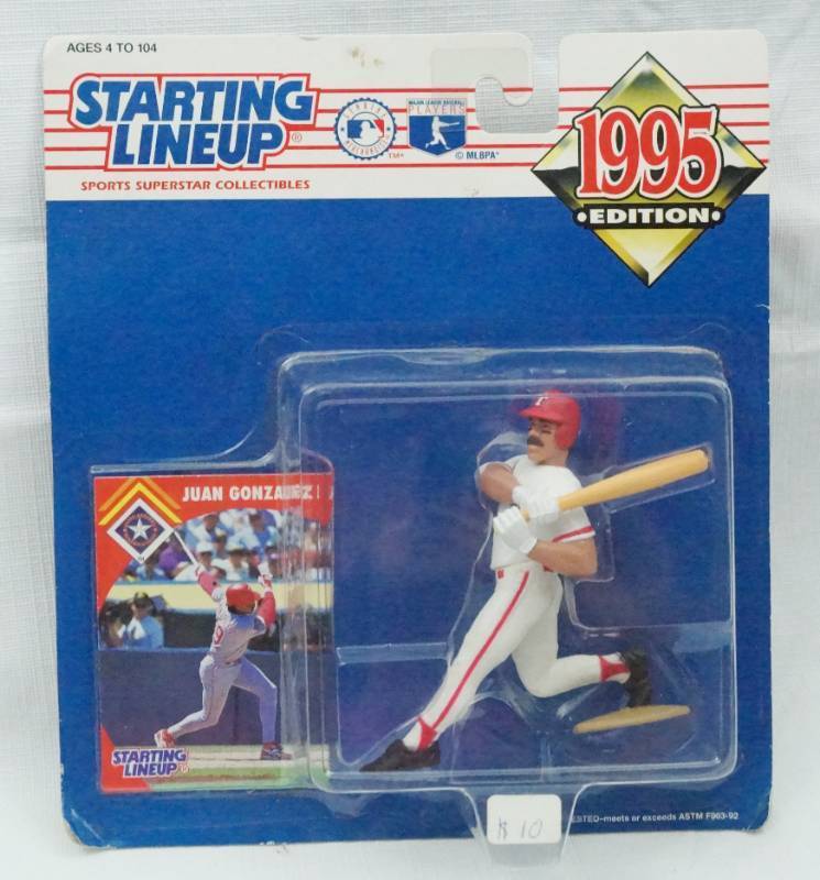 lot 5536 image: 1995 Juan Gonzalez MLB Starting Lineup w Card