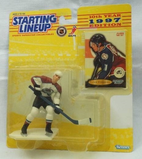 lot 5544 image: 1997 Peter Forsberg Colorado AvalancheStarting Lineup
