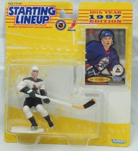 lot 5545 image: KEITH TKACHUK  PHOENIX COYOTES 1997 NHL Starting Lineup Action Figure