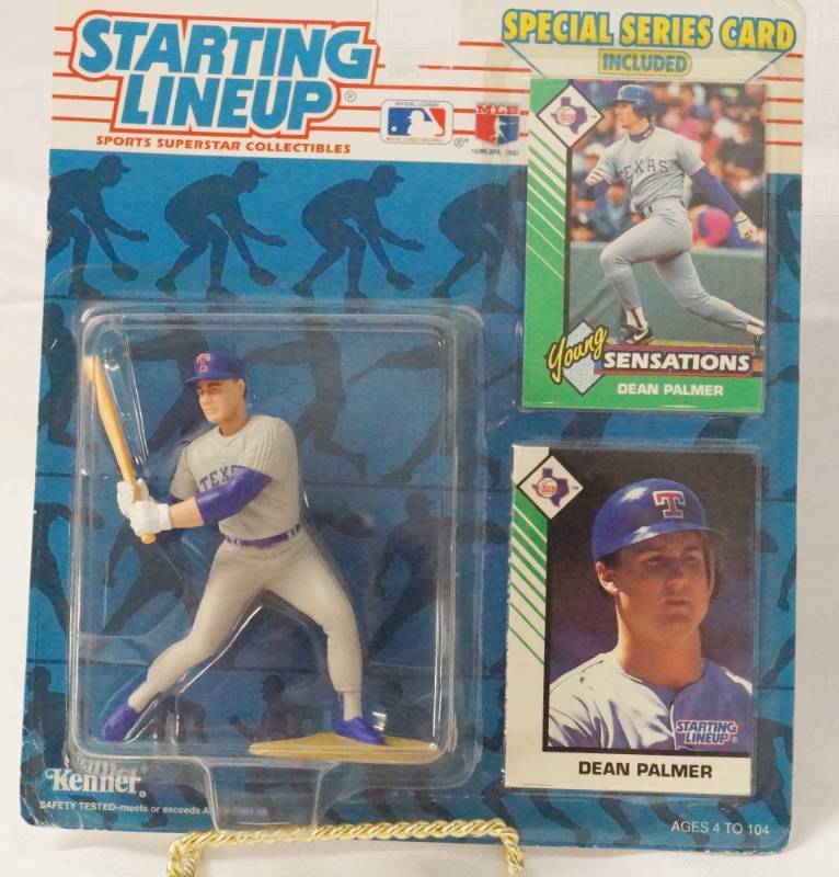 lot 5555 image: Dean Palmer Baseball Starting Lineup w Special Series Card