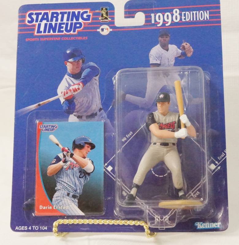 lot 5557 image: Starting Lineup 1998 MLB Edition Darin Erstad Figure w Card