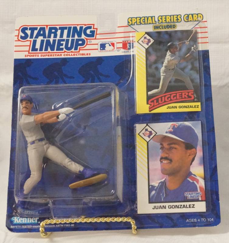 lot 5561 image: Juan Gonzalez MLB Baseball Starting Lineup w Special Series Card