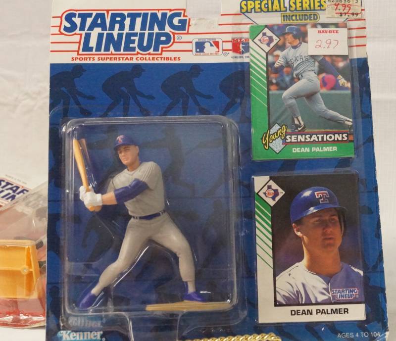 lot 5571 image: Dean Palmer MLB Baseball Starting Lineup w SP Card