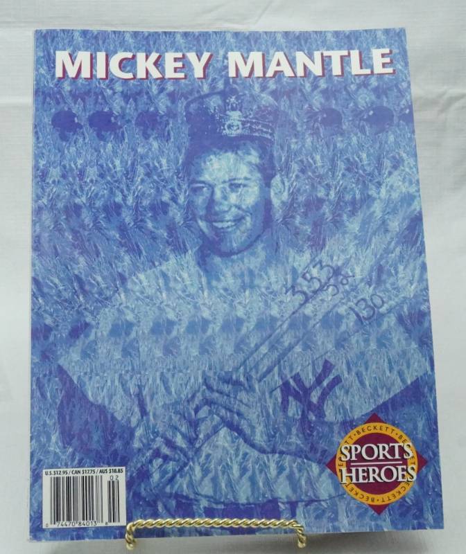 lot 5642 image: Beckett Sports Heroes Mickey Mantle Commemorative Magazine (July 1995)