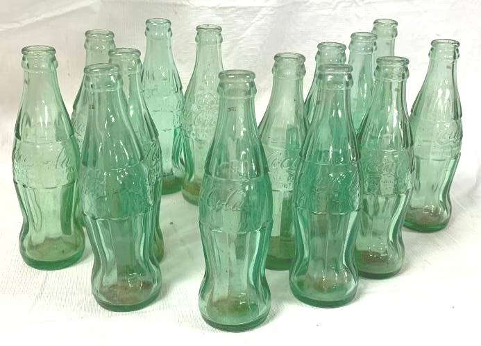 lot 5799 image: Lot of 14 Coca-Cola Bottles - Nice HAVE A COKE AND A SMILE