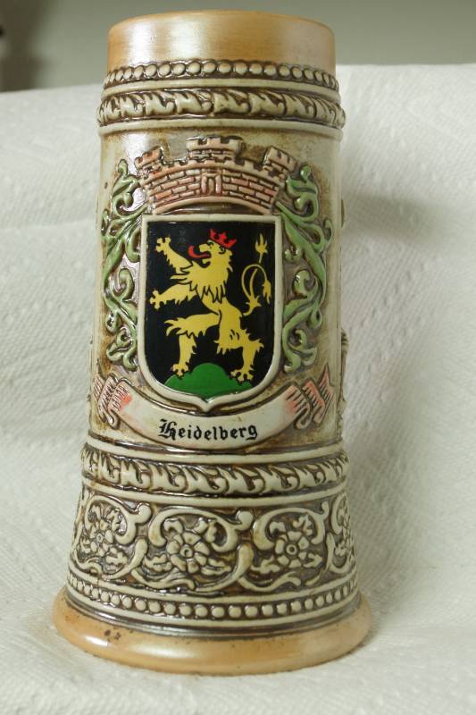 lot 1087 image: Ceramarte Beer Stein - Made in Brazil - Rio Negrinho - HEIDELBERG