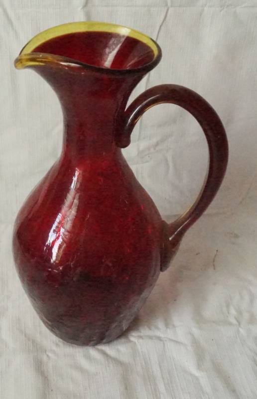 lot 1538 image: Vintage Red Pitcher