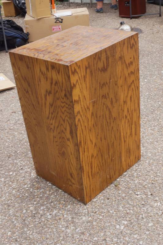 lot 5969 image: Wooden Pedestal - See Photos for Measurements