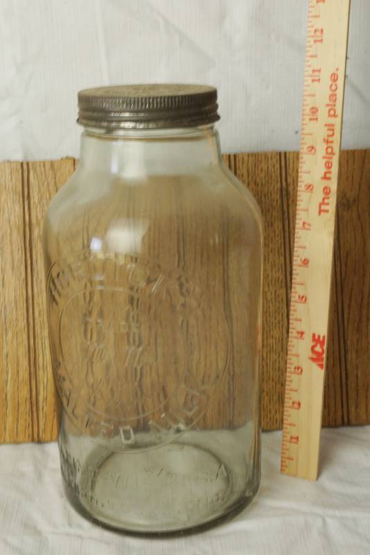 lot 1115 image: Vintage Horlicks Malted Milk Glass Jug
