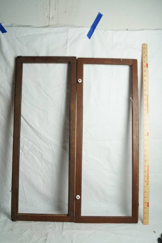lot 1627 image: Lot of 2 Cabinet Door Frames - Cool Decor