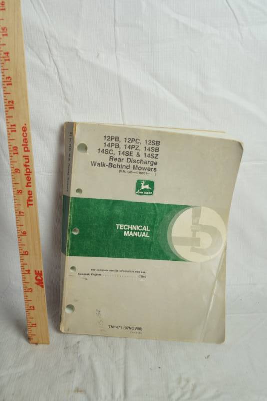 lot 1631 image: John Deere Technical Manual