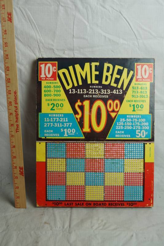 lot 1700 image: Vintage Dime Ben Game Serial # 93814 - Very Cool