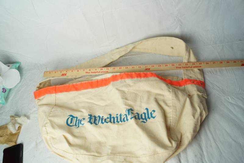 lot 1708 image: Wichita Eagle Newspaper Carrier Bag - Perfect Condition Like new