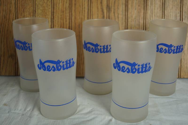 lot 1769 image: Lot of 5 Vintage Rare Nesbitts Glassware - Rare Find