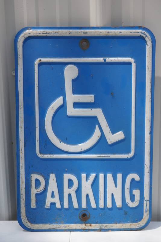 lot 1459 image: Handicap Parking Metal Sign