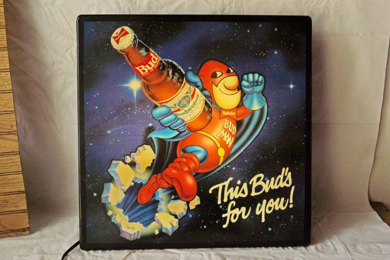 lot 1473 image: This Buds For You Light Up Sign - Works