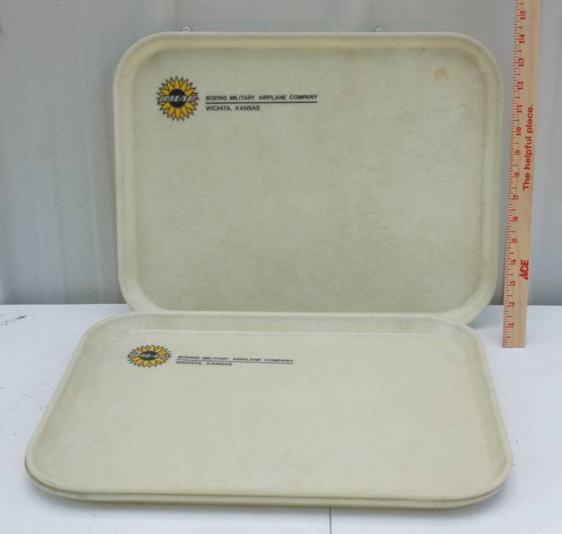 lot 5918 image: BOEING Military Airplane Company Wichita Kansas Trays