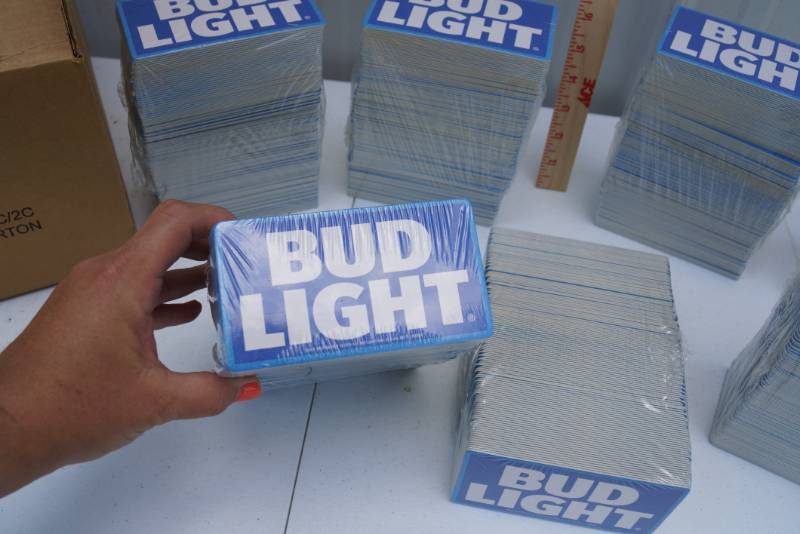 lot 5923 image: HUGE LOT of Bud Light Iconic Coasters