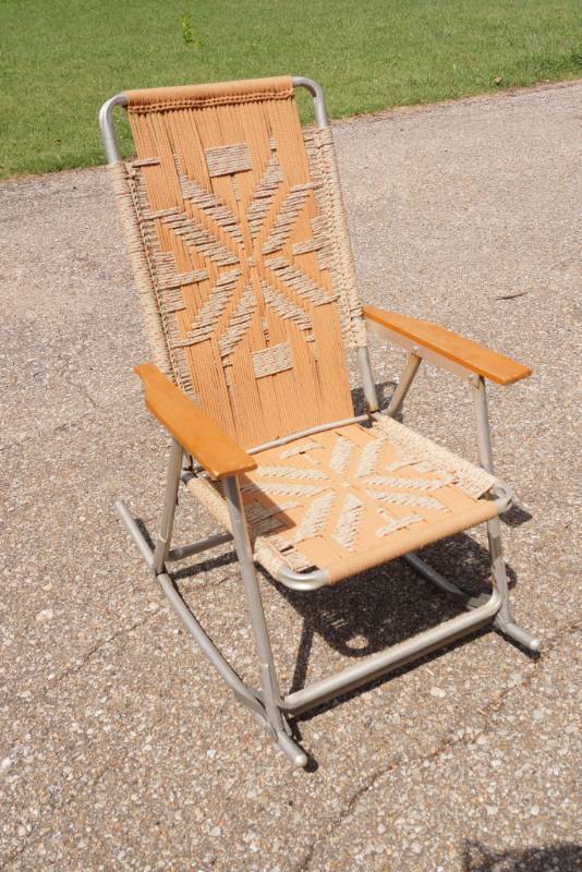 lot 5932 image: Rocking Lawn Chair