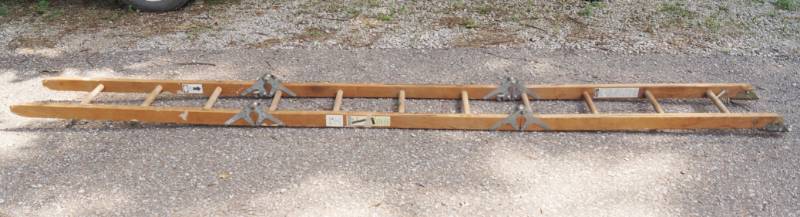 lot 5945 image: 12 FOOT Wooden Folding Latter