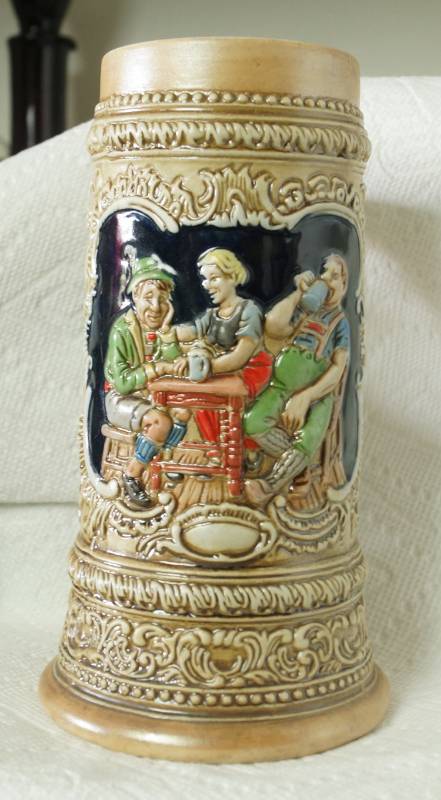 lot 5985 image: Ceramarte Beer Stein 146 052 - German Ornate - Perfect Condition