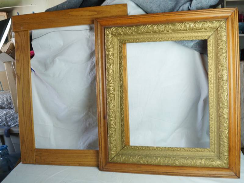 lot 1240 image: Lot of 2 Vintage Art Frames - COOL and unique