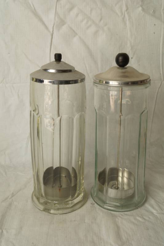 lot 1345 image: Lot of 2 Vintage Straw Dispensers