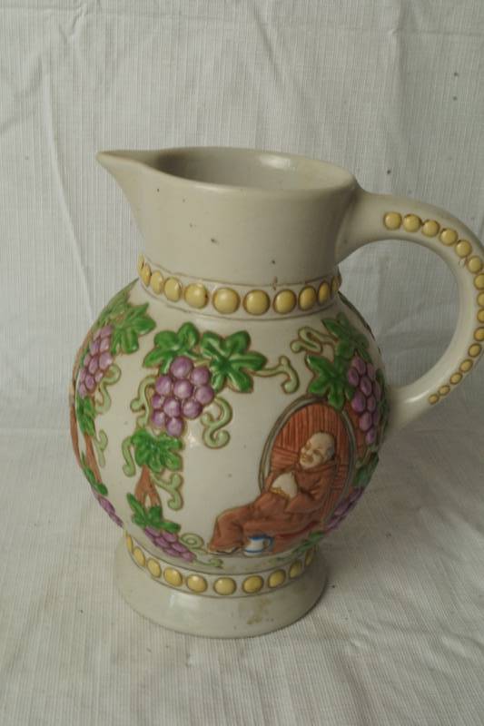 lot 1350 image: VINHO Ceremarte - Wine Jug - Drunk Monks Design