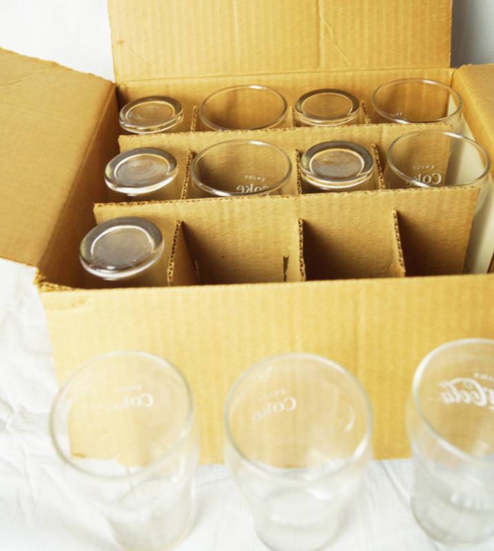 lot 1376 image: Lot of 12 Coca-Cola Beverage Glasses - Very nice