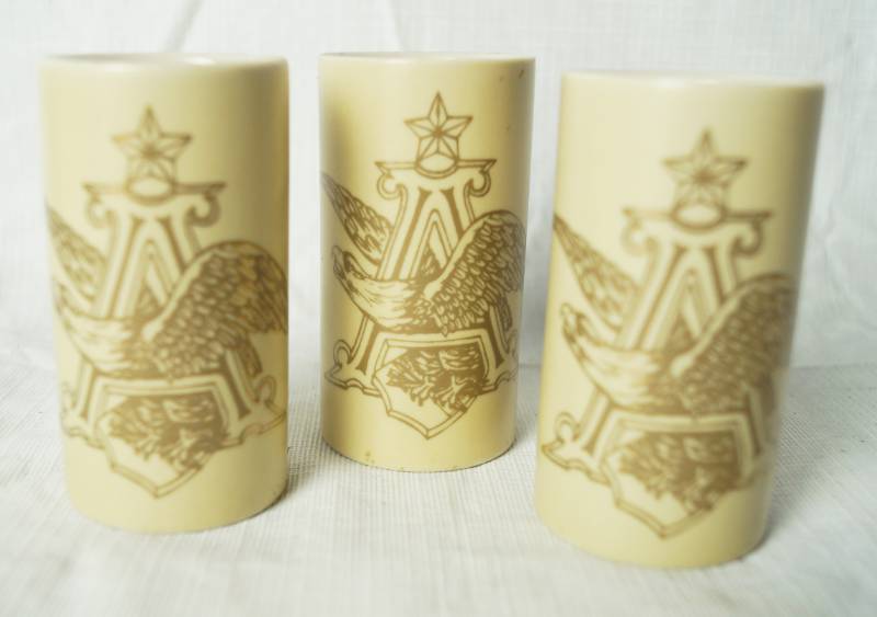 lot 1387 image: Anheuser-Busch Shot Glasses Ceramic - Looks like Ceramarte