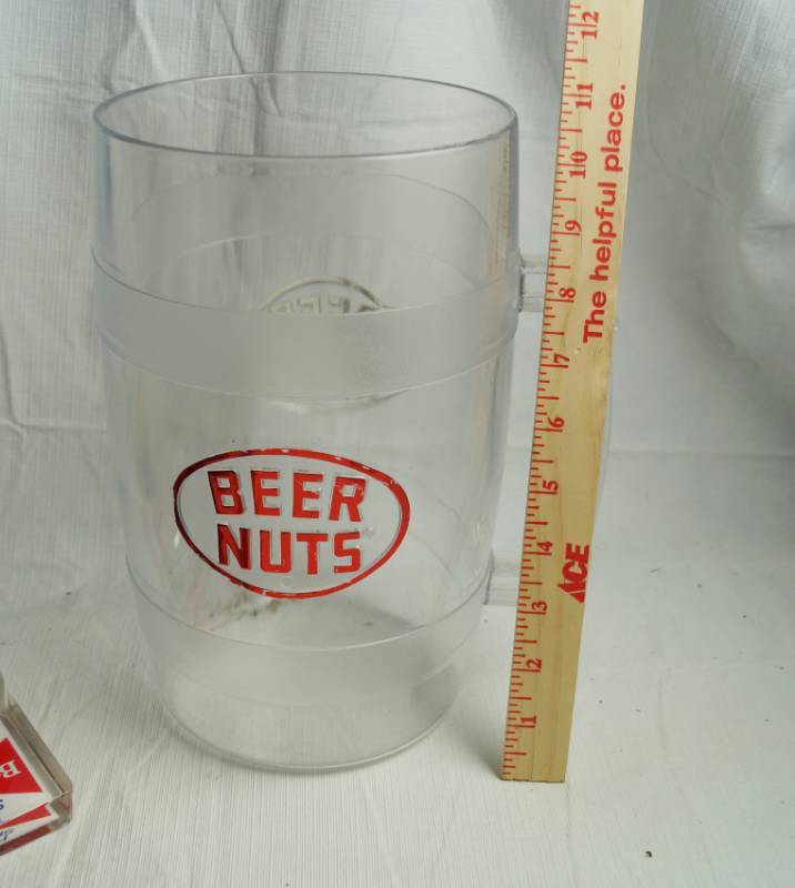 lot 1646 image: Large BEER NUTS Mug almost a FOOT TALL See pics