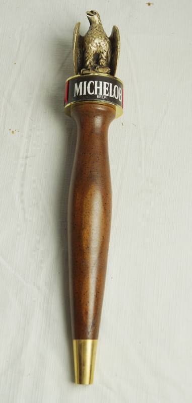 lot 1650 image: MICHELOB Eagle Vintage Beer Keg Tap Handle - NICE