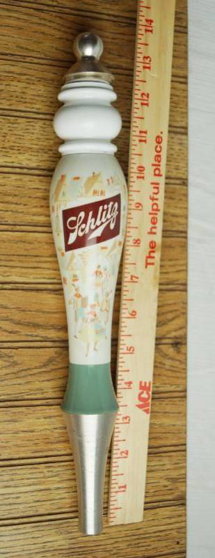 lot 1651 image: SCHLITZ Vintage Beer Keg Tap Handle - NICE