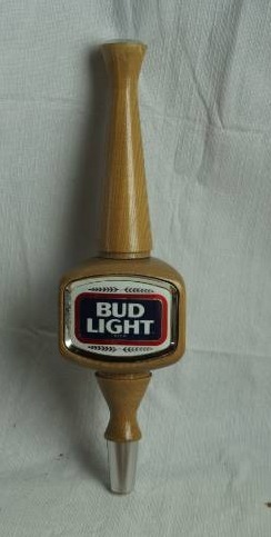 lot 1652 image: Vintage BUD LIGHT Beer Keg Tap Handle - NICE