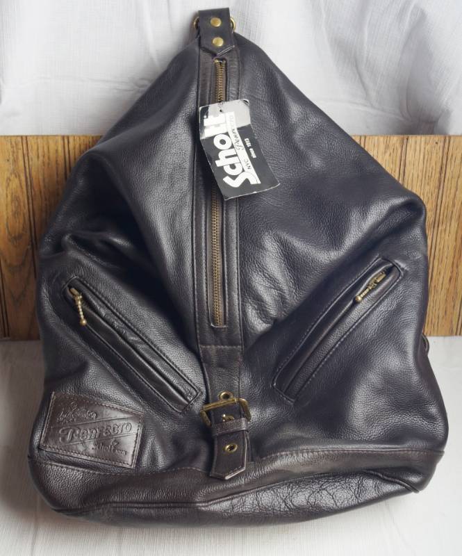lot 1666 image: Brand New - Expensive Leather Purse - Motorcycle Style - Schott NYC Perfecto - Retail Tag was $250.00