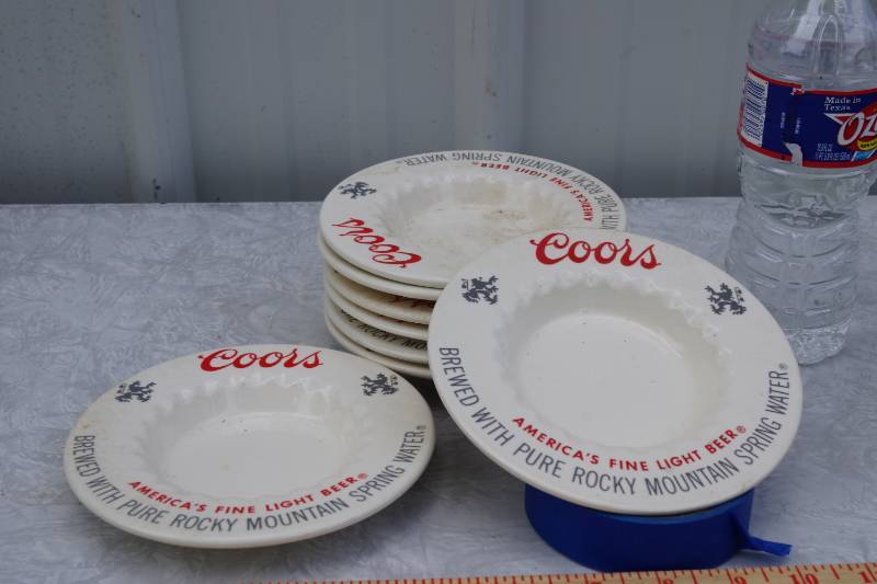 lot 1735 image: Big Lot of Old Coors Ash Trays