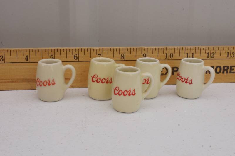 lot 1750 image: Small Coors Mugs