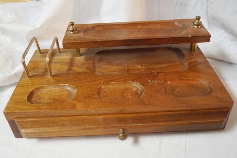 lot 1796 image: Vintage Desk Organizer wDrawer