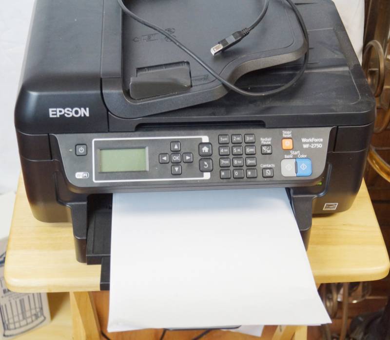 lot 1806 image: Epson WorkForce WF-2750 Printer - WORKS