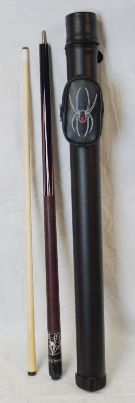 lot 1821 image: Black Widow Pool Stick wcase - Very Nice
