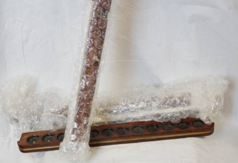 lot 1823 image: Wall Mount 12 Pool Stick Holder - New Never Installed