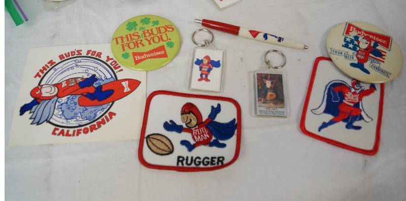lot 1837 image: Lot of Misc. Budweiser Promo Items